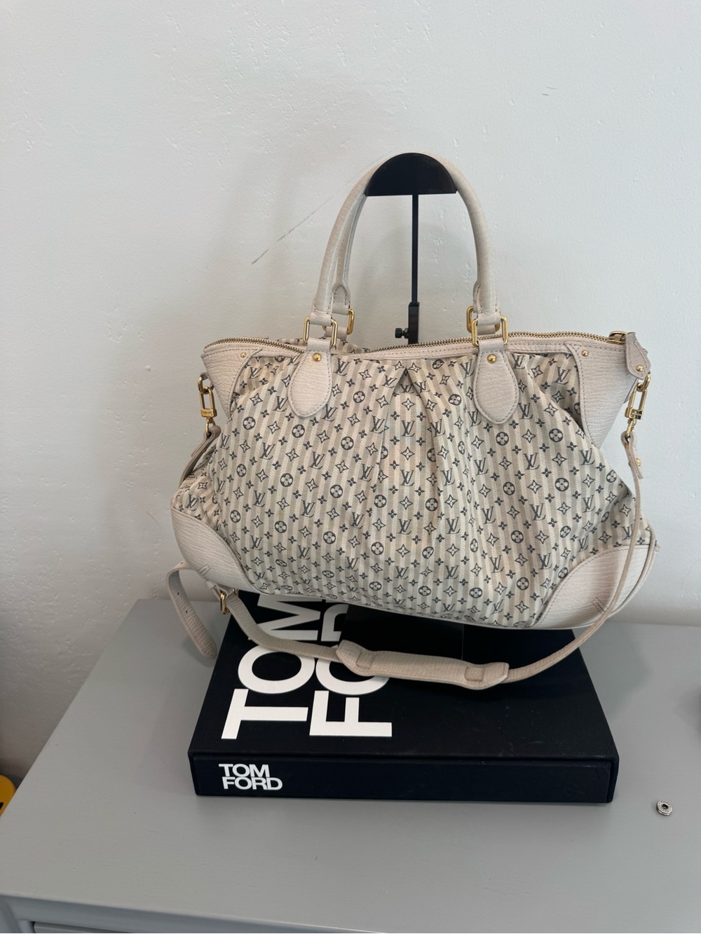 LOUIS VUITTON Mini Lin Croisette Marina Leather bag